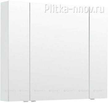 Алвита New 100 Белый матовый зеркало-шкаф Aquanet