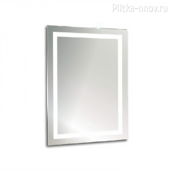 Рига 60х80 Azario Зеркало с LED-подсветка, сенсорный выключатель+ подогрев + часы