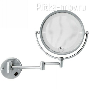 Brillante 505 Косметическое зеркало с подсветкой с увеличением Хром Boheme