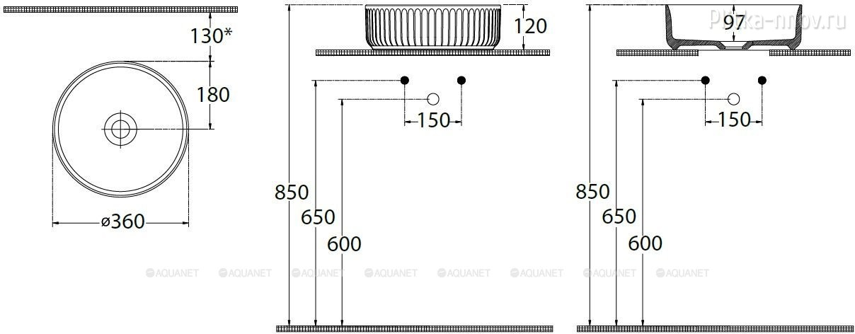 Fantasy Line 36 4.11032.MT мятный Раковина накладная Allen Brau Fantasy Line 36 4.11032.MT мятный Раковина накладная Allen Brau