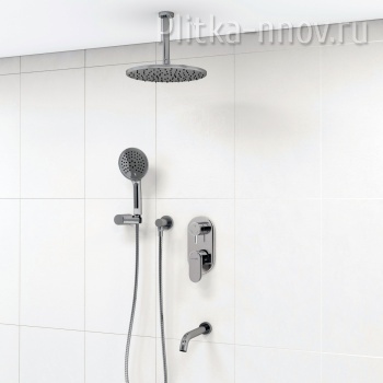 A175868 Встраиваемый комплект для ванны с верхней душевой насадкой, лейкой и изливом