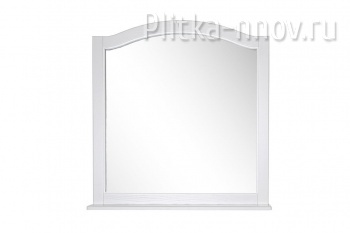 Модерн 85 Зеркало белый/патина серебро массив ясеня ASB-Woodline