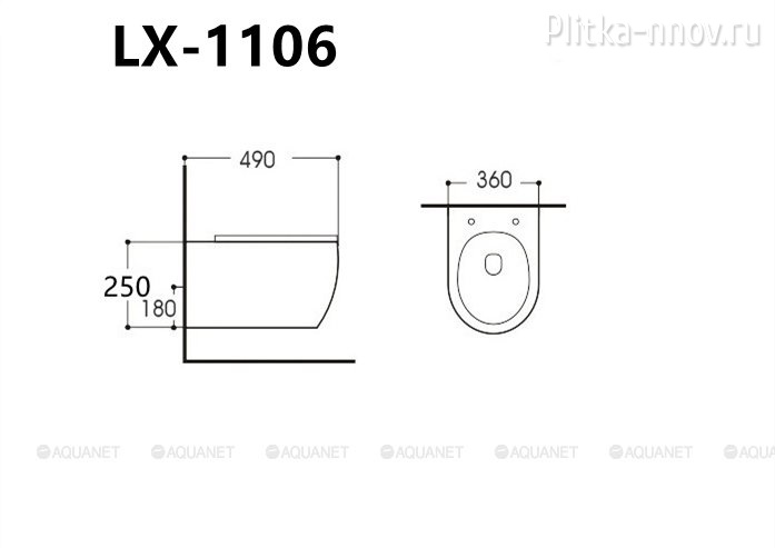 Smart Rimless LX-1106 Aquanet