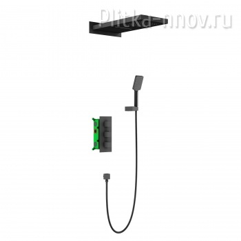Petruma SX-5039/03SM Черный Душевая система встроенная с термостатом Timo 