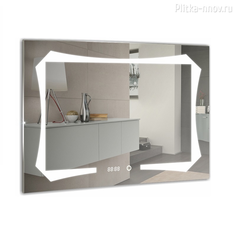 Отто 80х60 Azario Зеркало с LED-подсветка, сенсорный выключатель