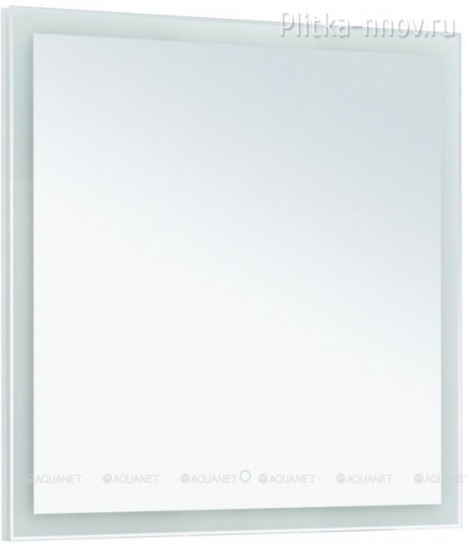 Гласс 80 белый LED Зеркало Aquanet 
