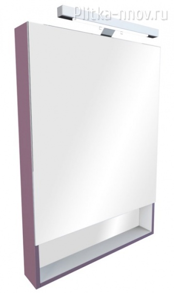 The Gap 60 фиолетовый зеркальный шкаф Roca