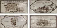 Artisan Hueso Wine Labels Décor Mix