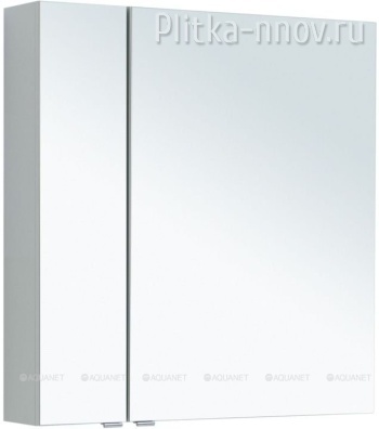 Алвита New 80 Серый матовый зеркало-шкаф Aquanet