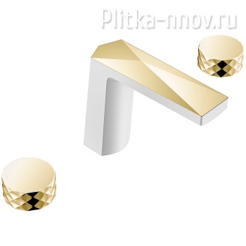 Venturo 150-WG-DIAMOND Белый Золото Смеситель для раковины Boheme