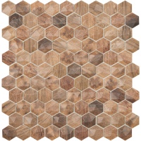 Hexagon WOODS 4700D Vidrepur стеклянная мозаика
