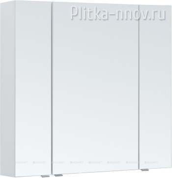 Алвита New 90 Белый матовый зеркало-шкаф Aquanet