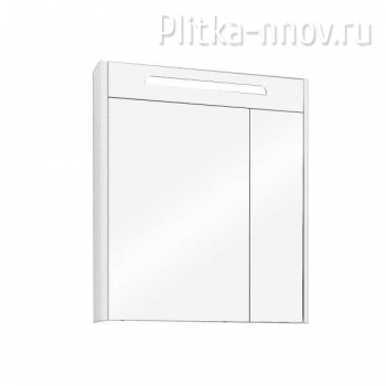 Сильва 60 (1A216202SIW70) дуб полярный зеркальный шкаф