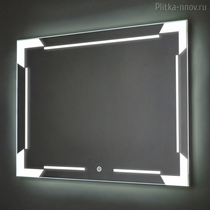 Крокус 80х60 Azario Зеркало с LED-подсветкой, сенсорный выключатель, увеличительное зеркало