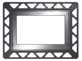 TECE 9240649 Монтажная рамка для установки стеклянных панелей TECEloop или TECEsquare на уровне стены хром глянцевый