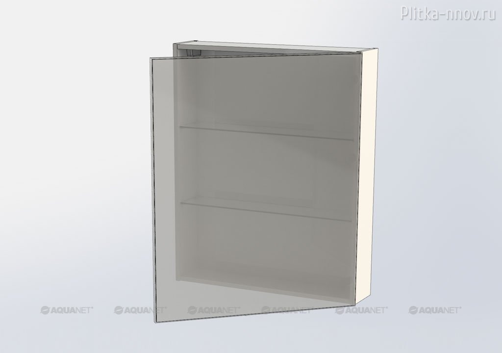 Алвита 70 серый антрацит Зеркало-шкаф Aquanet 