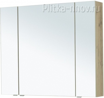 Алвита New 100 Дуб веллингтон зеркало-шкаф Aquanet
