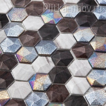 Hexagon Vidrepur стеклянная мозаика