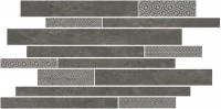 SBM011/SG4585 Ламелла серый темный мозаичный 50.2*25 декор