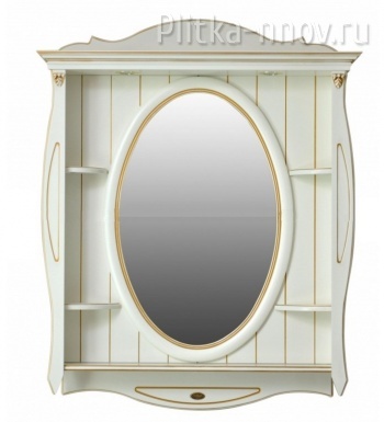 Ривьера 100 (ромашки) зеркальный шкаф Atoll