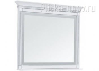 Селена 120 белый/серебро Зеркало Aquanet