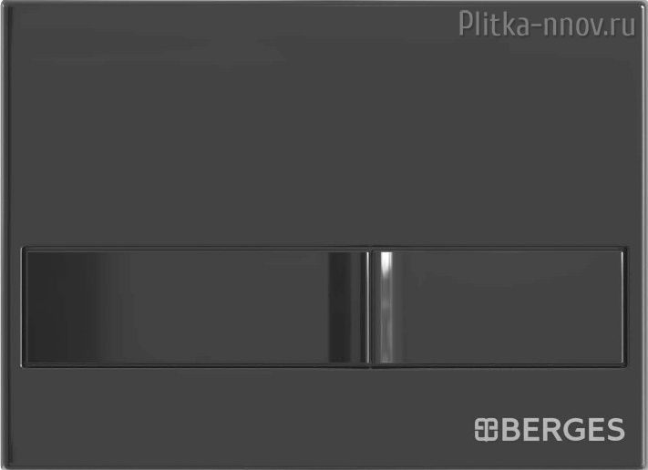 NOVUM L6 040016 BERGES Черная глянцевая кнопка смыва NOVUM L6 040016 BERGES Черная глянцевая кнопка смыва