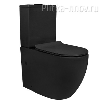 Corsa AZ-2062S-MB Azario безободковый унитаз-компакт черный матовый