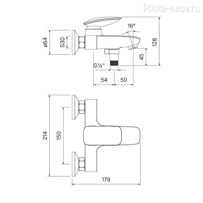Stone STOSB00i02WA Смеситель для ванны с душем Iddis Stone STOSB00i02WA Смеситель для ванны с душем Iddis