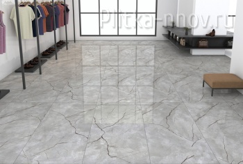 ATLAS GREY 60х120 Glossy Керамогранит Azario