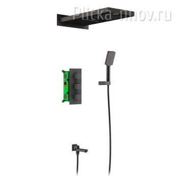 Petruma SX-5079/03SM Черный Душевая система встроенная с термостатом Timo