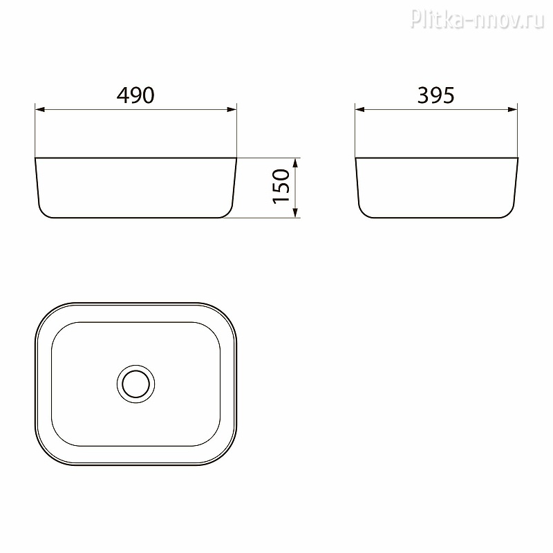Афина PN43041 49х39 Раковина-чаша Point Афина PN43041 49х39 Раковина-чаша Point