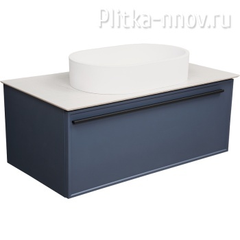Elba 100 FNC-01-ELB-BG-100 Тумба со столешницей Синяя матовая LaFenice (БЕЗ РАКОВИНЫ) Elba 100 FNC-01-ELB-BG-100 Тумба со столешницей Синяя матовая LaFenice (БЕЗ РАКОВИНЫ)