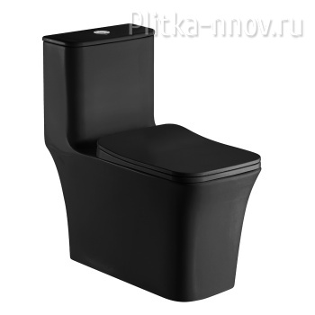 GRESSA AZ-1111MB Azario унитаз-компакт безободковый черный матовый