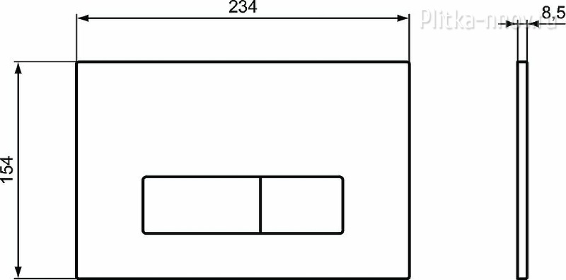 Oleas M2 R0121A6 Черная Кнопка смыва Ideal Standard Oleas M2 R0121A6 Черная Кнопка смыва Ideal Standard