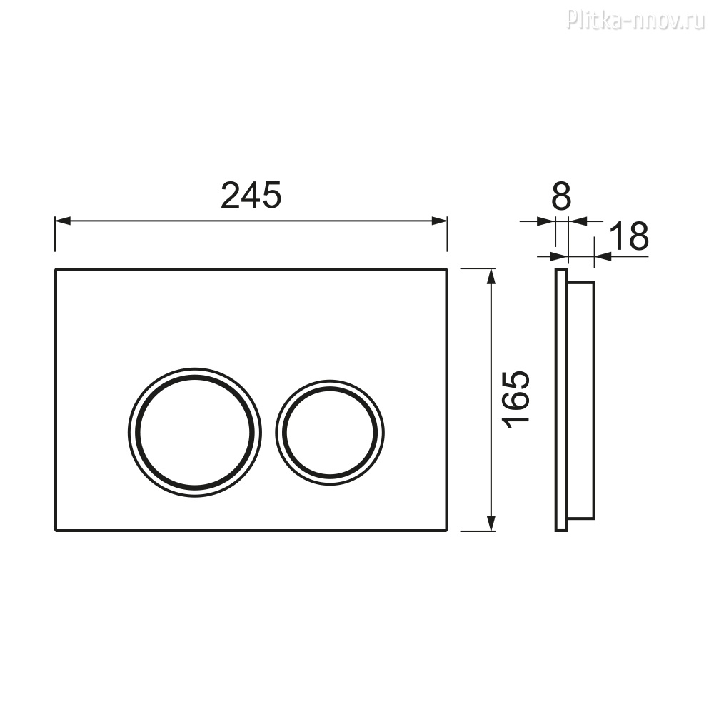 TECEspring R9940103 белый глянцевый, контур клавиш хром глянцевый TECEspring R9940103 белый глянцевый, контур клавиш хром глянцевый
