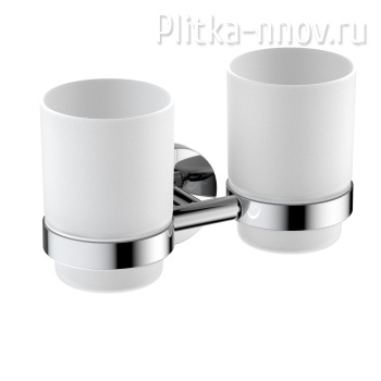 Saona 13034/00 Хром Стакан двойной для зубных щеток TIMO