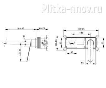 Icon 7006CB Смеситель встраиваемый настенный Icon 7006CB Смеситель встраиваемый настенный