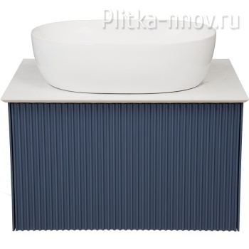 Terra 60 FNC-01-TER-BG-60 Тумба со столешницей Синяя La Fenice (БЕЗ РАКОВИНЫ)