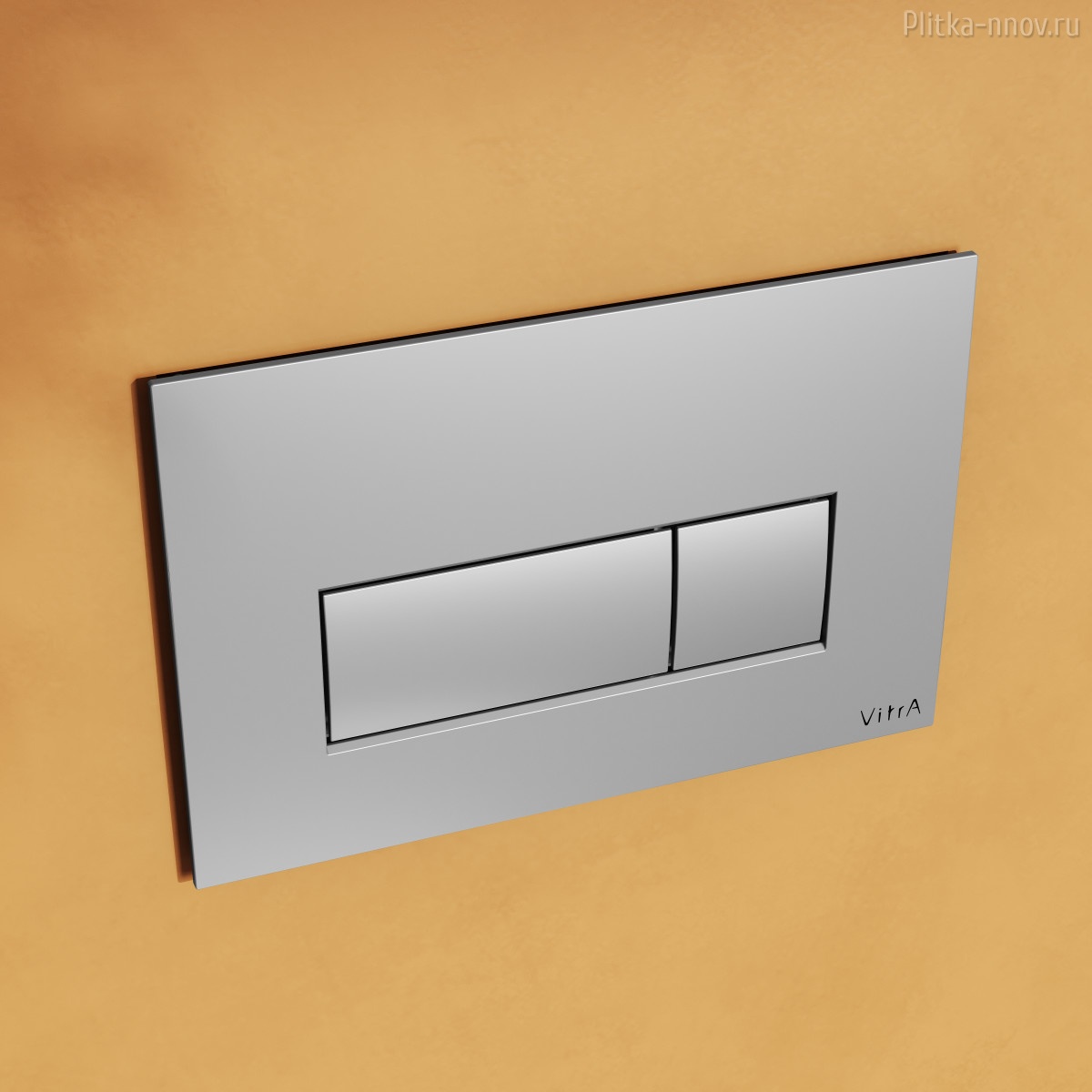 Root Square 740-2380 глянцевая хром Vitra кнопка смыва Root Square 740-2380 глянцевая хром Vitra кнопка смыва
