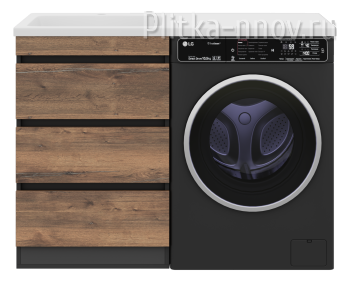 Коломбо 120 Тумба с раковиной под стиральную машину Misty
