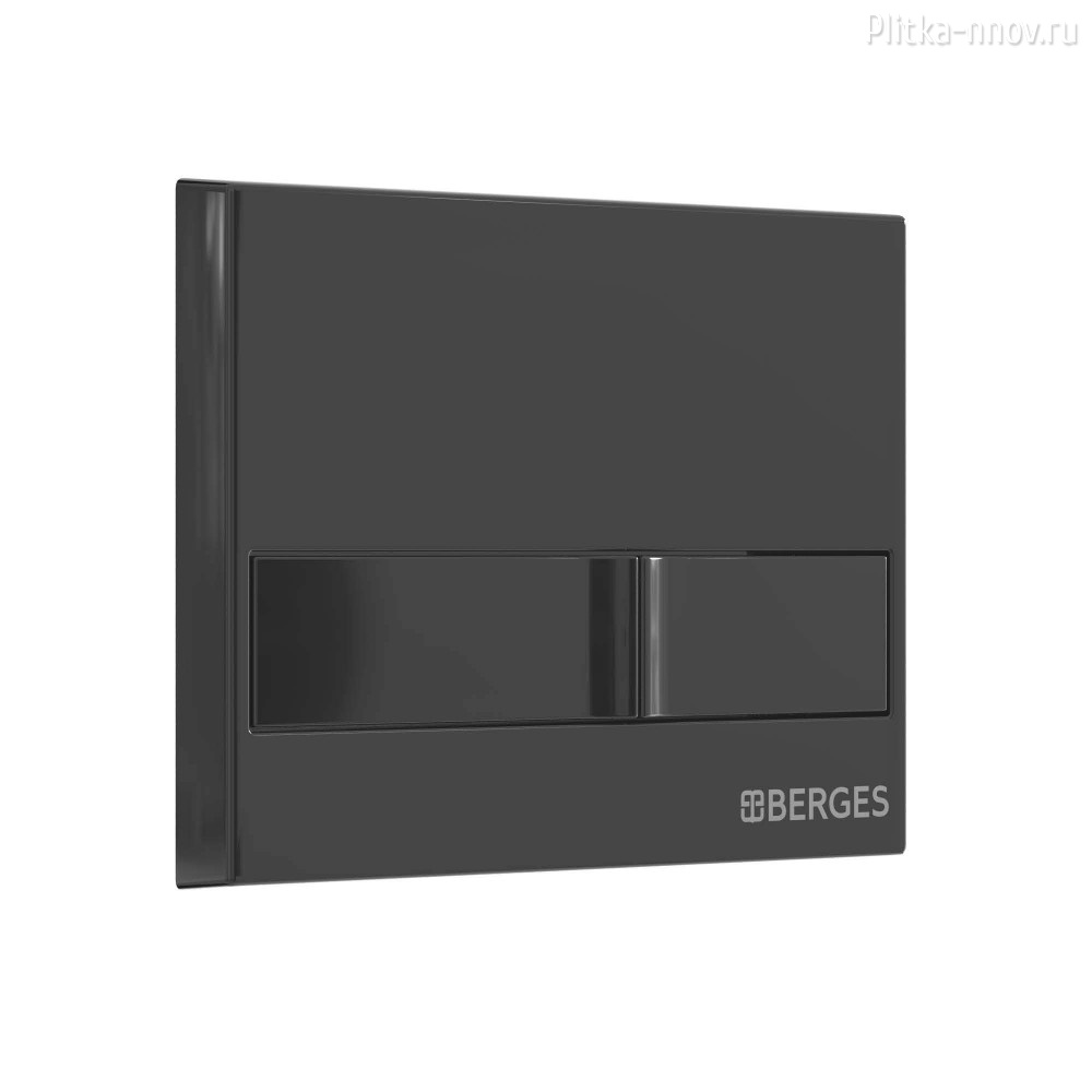 NOVUM L6 040016 BERGES Черная глянцевая кнопка смыва NOVUM L6 040016 BERGES Черная глянцевая кнопка смыва