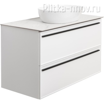Elba 100 FNC-01-ELB-B-100-2 Тумба со столешницей Белая матовая LaFenice (БЕЗ РАКОВИНЫ) Elba 100 FNC-01-ELB-B-100-2 Тумба со столешницей Белая матовая LaFenice (БЕЗ РАКОВИНЫ)