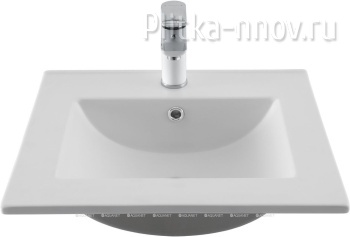 Flat 50х46.5 белая матовая Раковина мебельная Aquanet