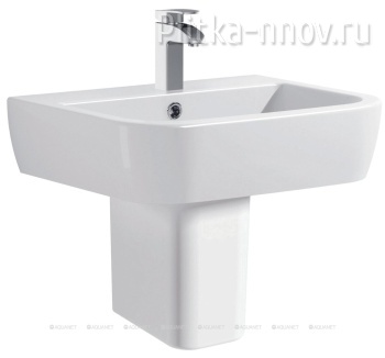 Infinity 56 4.21007.20+4.21009.20 белый глянец Раковина с полупьедесталом Allen Brau