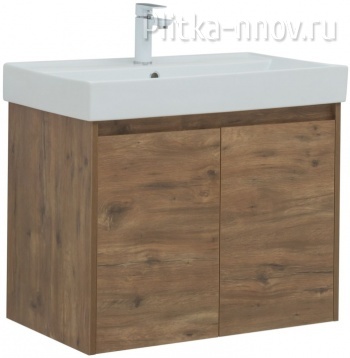 Nova Lite 75 дуб рустикальный (2 дверцы) Тумба с раковиной Aquanet Nova Lite 75 дуб рустикальный (2 дверцы) Тумба с раковиной Aquanet