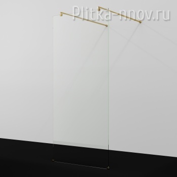 Vechte 60W40PG 120 WasserKRAFT Душевая перегородка Золото глянцевое/Прозрачное стекло