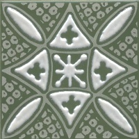 Бахия 2 9,8x9,8 KMD3STA019GN зеленый глянцевый декор
