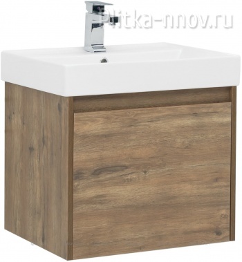 Nova Lite 60 дуб рустикальный (1 ящик) Тумба с раковиной Aquanet