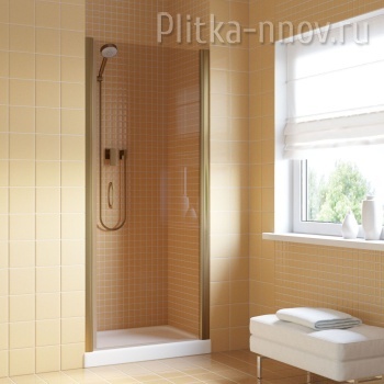 EP LUX 75 05 05 L/R, профиль бронза, стекло бронза Дверь в душевой проем Vegas-Glass