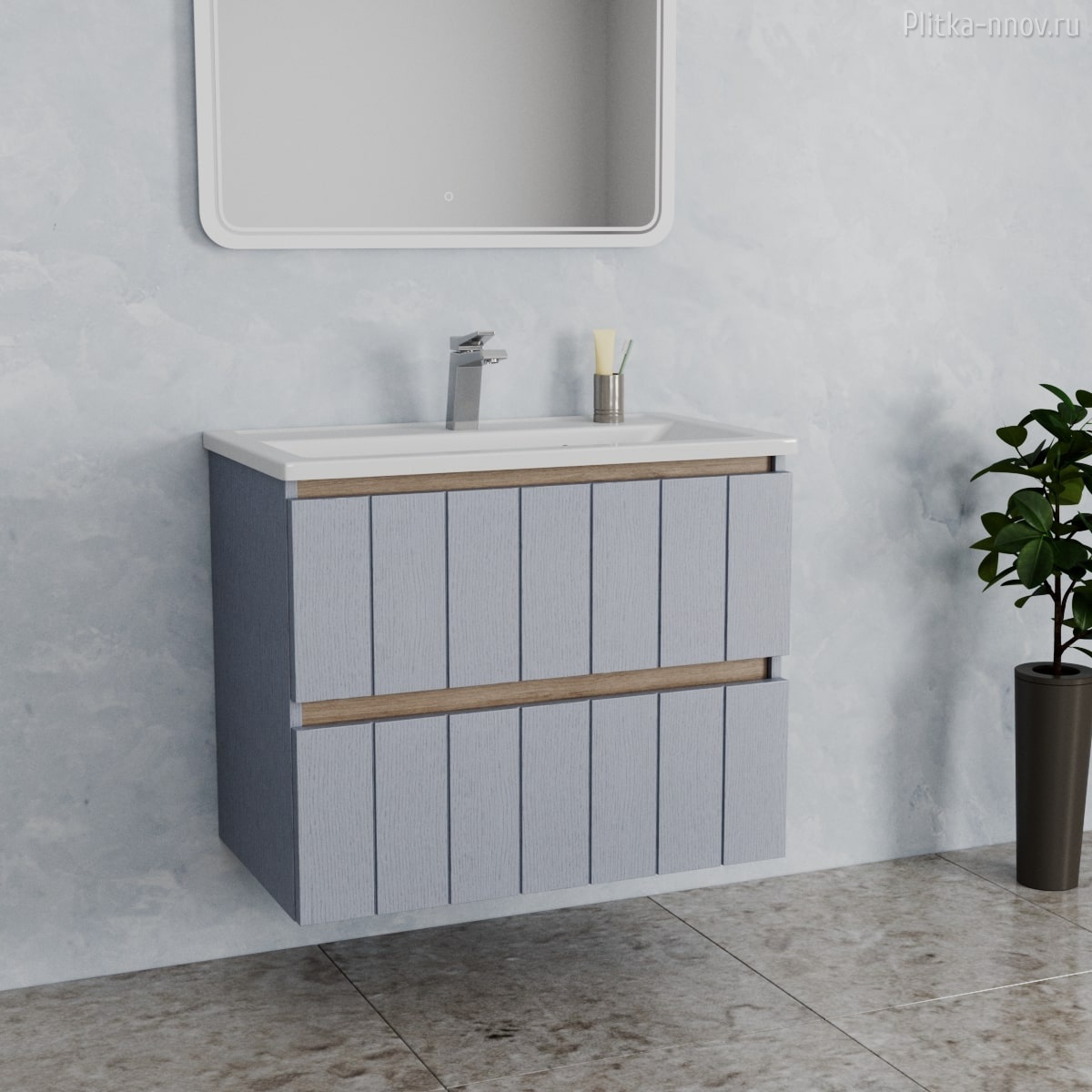 Tellaro 80 Тумба азур с раковиной Veneciana Tellaro 80 Тумба азур с раковиной Veneciana